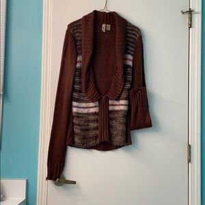 Brown cardigan